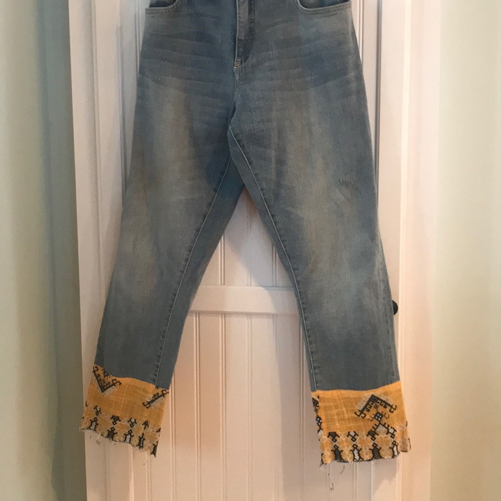 Anthropology denim jean/ capris.